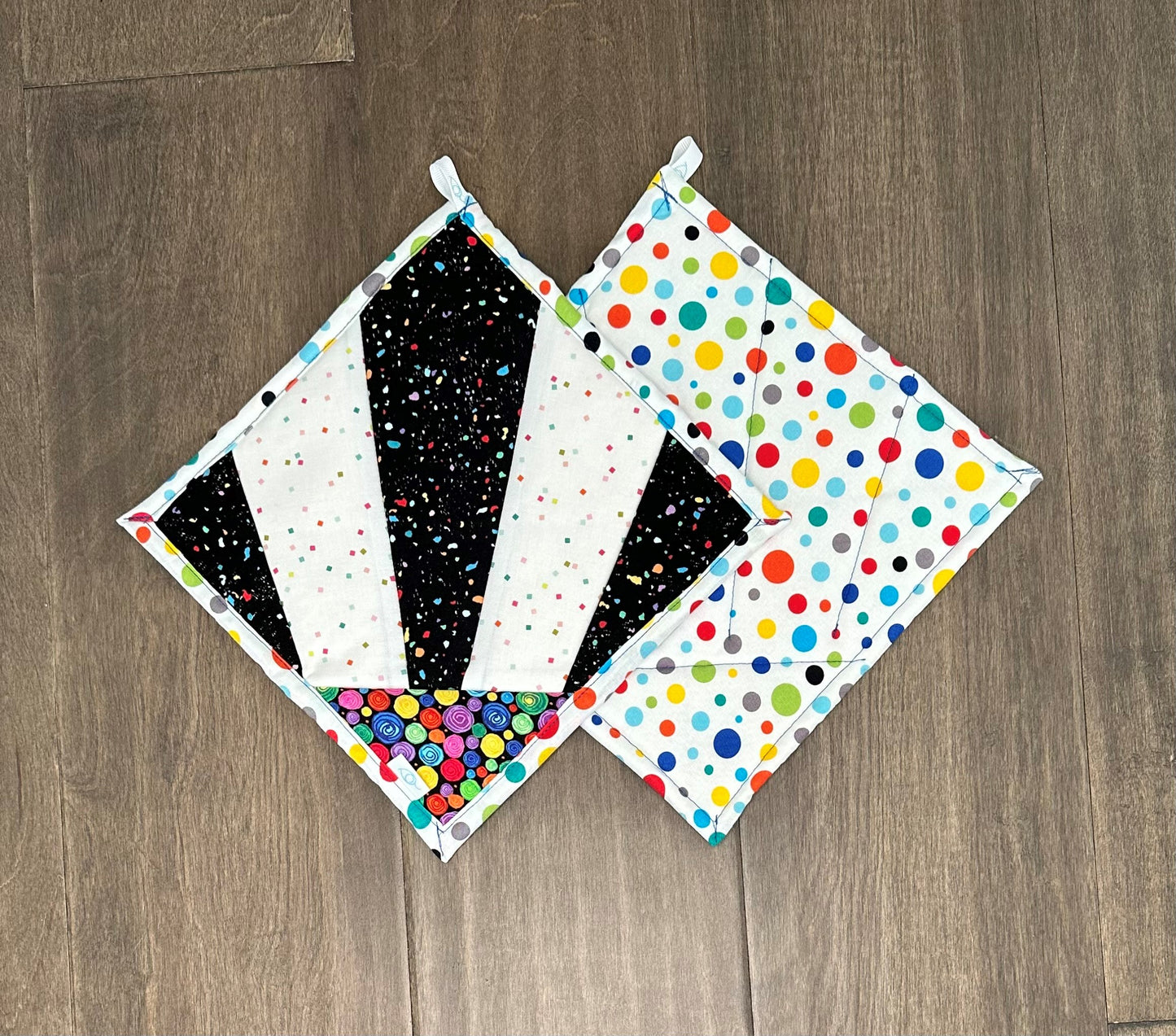 SALE!!! - Bright Dots & Stripes, The Rae Potholder™